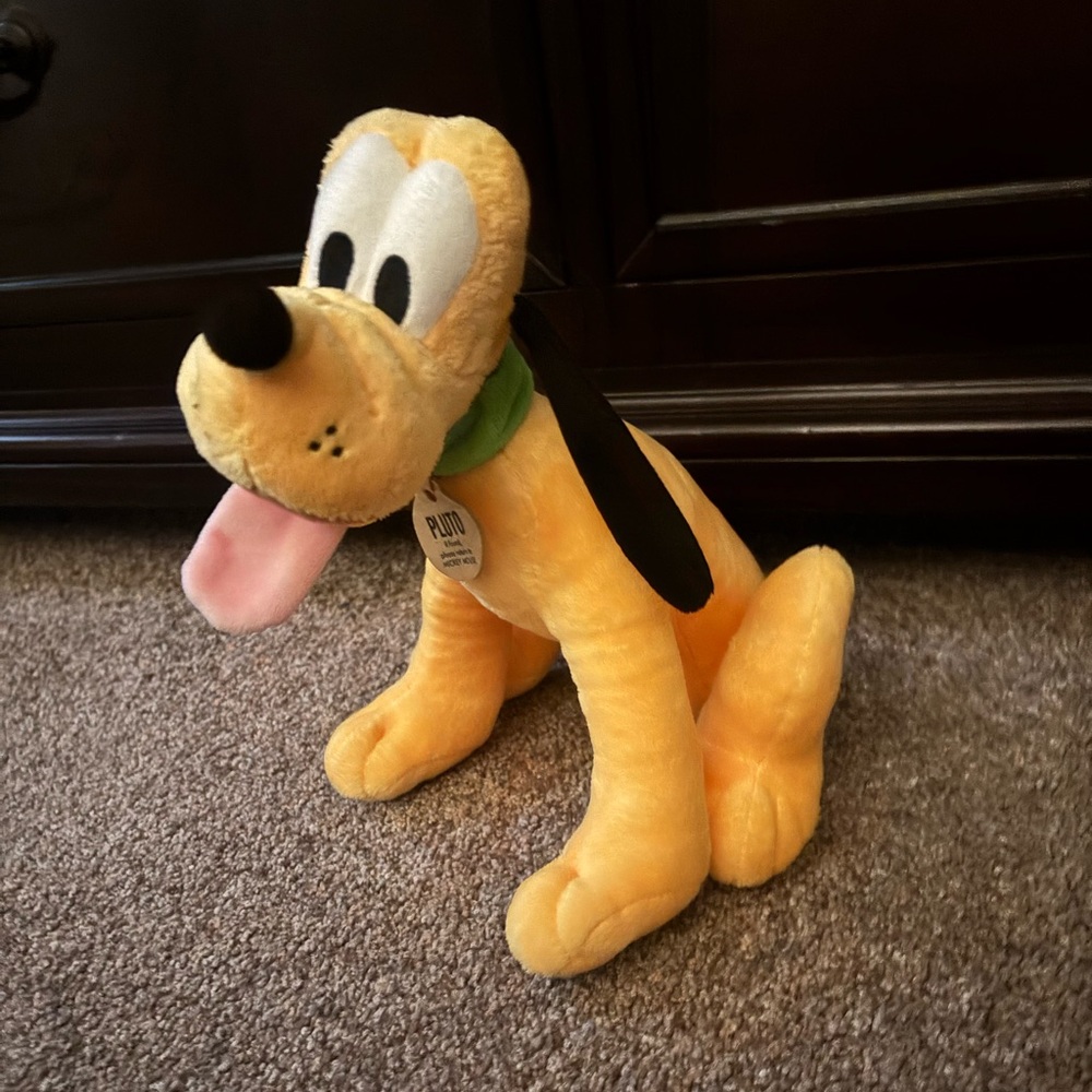 Plush Pluto Toy - Yellow and Black
